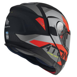 Casco MT Helmets apribile Atom SV W17 A4 nero, arancio e grigio opaco Casco MT Helmets apribile Atom SV W17 A4 nero, arancio e grigio opaco