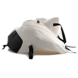 Copriserbatoio Bagster per Moto Guzzi NTX Stelvio 11-18 in similpelle bianco e nero