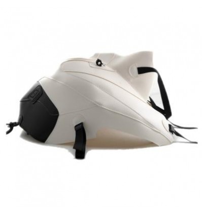 Copriserbatoio Bagster per Moto Guzzi NTX Stelvio 11-18 in similpelle bianco e nero