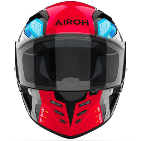Casco integrale Airoh Connor Bot rosso e grigio Casco integrale Airoh Connor Bot rosso e grigio