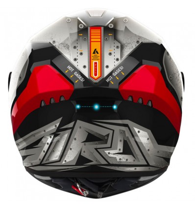 Casco integrale Airoh Connor Bot rosso e grigio Casco integrale Airoh Connor Bot rosso e grigio
