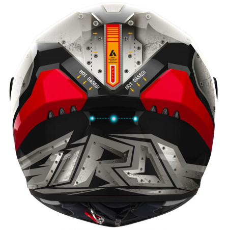 Casco integrale Airoh Connor Bot rosso e grigio Casco integrale Airoh Connor Bot rosso e grigio