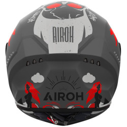 Casco integrale Airoh Connor Desperado grigio e arancio opaco Casco integrale Airoh Connor Desperado grigio e arancio opaco