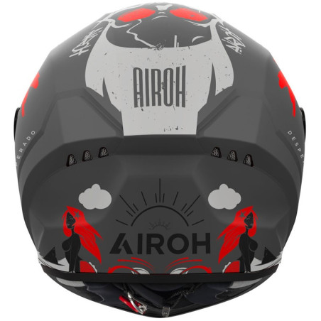 Casco integrale Airoh Connor Desperado grigio e arancio opaco Casco integrale Airoh Connor Desperado grigio e arancio opaco