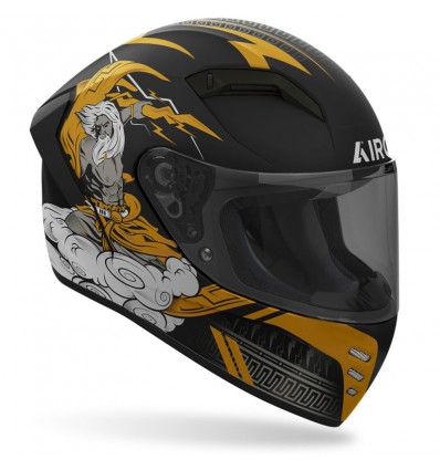 Casco integrale Airoh Connor Zeus nero e oro opaco Casco integrale Airoh Connor Zeus nero e oro opaco