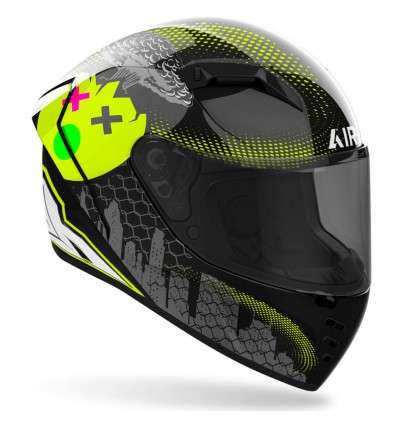 Casco integrale Airoh Connor Gamer nero e giallo Casco integrale Airoh Connor Gamer nero e giallo