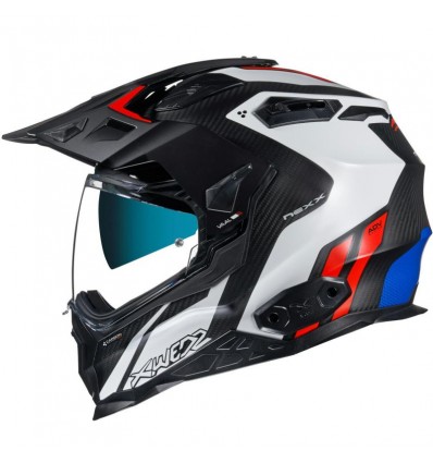 Casco Nexx X.WED 2 Carbon Vaal bianco e rosso opaco