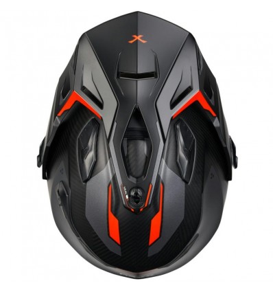 Casco Nexx X.WED 2 Carbon Vaal antracite opaco e rosso