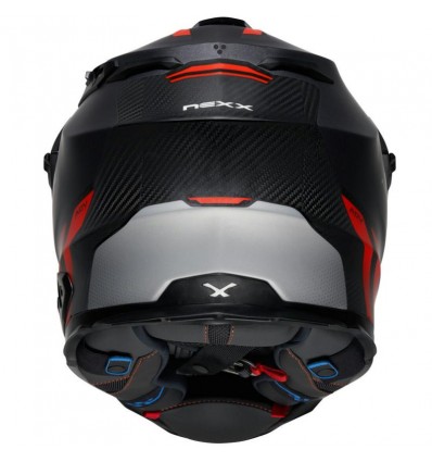 Casco Nexx X.WED 2 Carbon Vaal antracite opaco e rosso