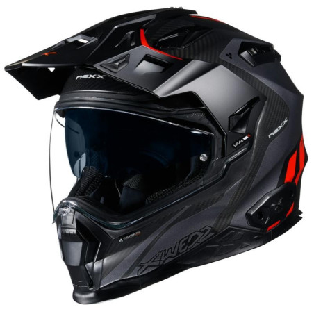 Casco Nexx X.WED 2 Carbon Vaal antracite opaco e rosso