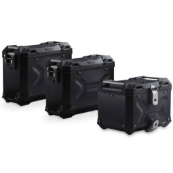 Kit valigie SW-Motech Trax Adv alluminio nero per Ducati Desert X Kit valigie SW-Motech Trax Adv alluminio nero per Ducati Desert X