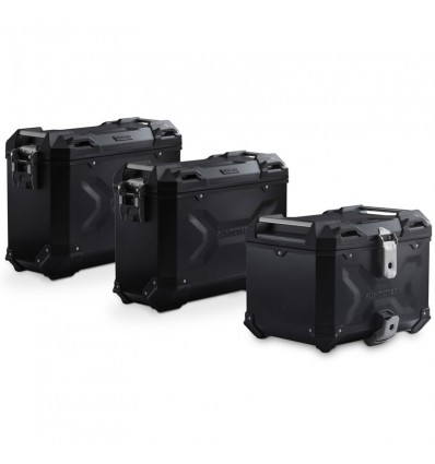 Kit valigie SW-Motech Trax Adv alluminio nero per Ducati Desert X Kit valigie SW-Motech Trax Adv alluminio nero per Ducati Desert X