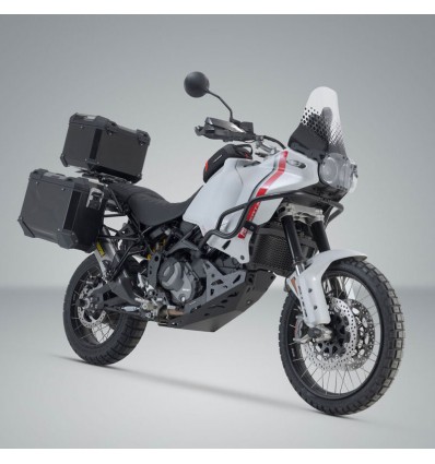 Kit valigie SW-Motech Trax Adv alluminio nero per Ducati Desert X Kit valigie SW-Motech Trax Adv alluminio nero per Ducati Desert X