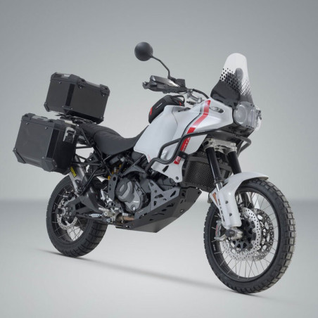 Kit valigie SW-Motech Trax Adv alluminio nero per Ducati Desert X Kit valigie SW-Motech Trax Adv alluminio nero per Ducati Desert X