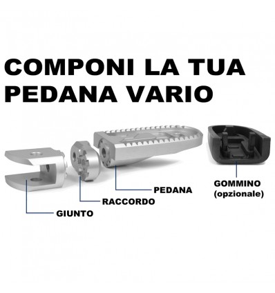 Giunto Wunderlich per pedane Vario su Ducati Desert X Giunto Wunderlich per pedane Vario su Ducati Desert X