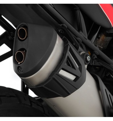 Protezioni Wunderlich per scarico OEM su Ducati Desert X Protezioni Wunderlich per scarico OEM su Ducati Desert X