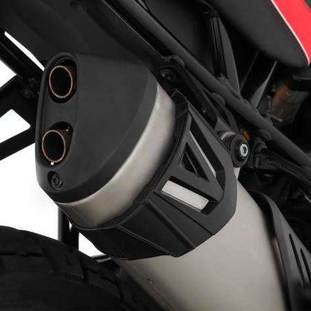 Protezioni Wunderlich per scarico OEM su Ducati Desert X Protezioni Wunderlich per scarico OEM su Ducati Desert X