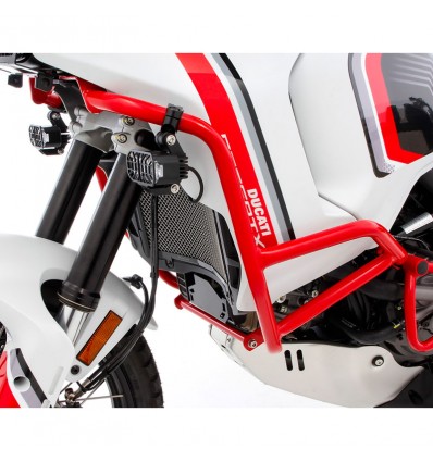 Paramotore rosso alto Wunderlich per Ducati Desert X Paramotore rosso alto Wunderlich per Ducati Desert X