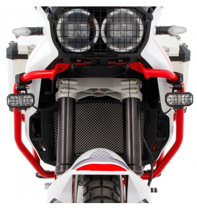 Paramotore rosso alto Wunderlich per Ducati Desert X Paramotore rosso alto Wunderlich per Ducati Desert X