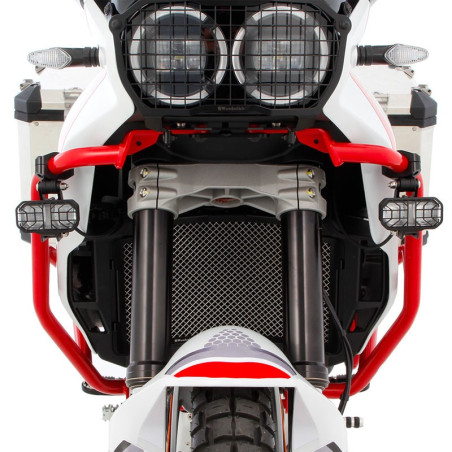Paramotore rosso alto Wunderlich per Ducati Desert X Paramotore rosso alto Wunderlich per Ducati Desert X