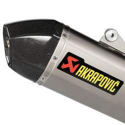Terminale Akrapovic Slip On Titanio omologato per Ducati Desert X Terminale Akrapovic Slip On Titanio omologato per Ducati Desert X