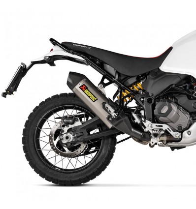 Terminale Akrapovic Slip On Titanio omologato per Ducati Desert X Terminale Akrapovic Slip On Titanio omologato per Ducati Desert X