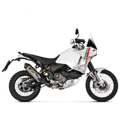 Terminale Akrapovic Slip On Titanio omologato per Ducati Desert X Terminale Akrapovic Slip On Titanio omologato per Ducati Desert X