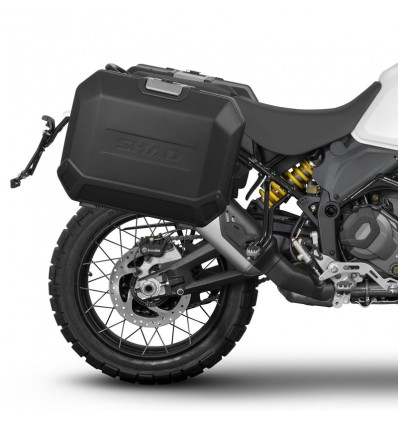 Portavaligie laterale Shad 4P per valigie compatibili su Ducati Desert X Portavaligie laterale Shad 4P per valigie compatibili su Ducati Desert X