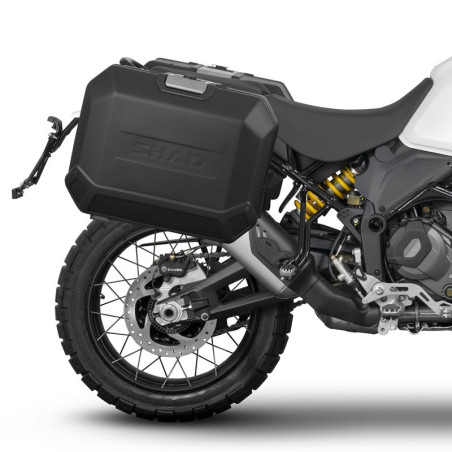 Portavaligie laterale Shad 4P per valigie compatibili su Ducati Desert X Portavaligie laterale Shad 4P per valigie compatibili su Ducati Desert X