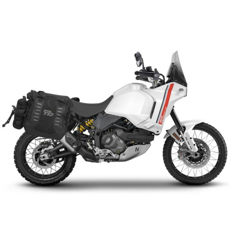 Portavaligie laterale Shad 4P per valigie compatibili su Ducati Desert X Portavaligie laterale Shad 4P per valigie compatibili su Ducati Desert X