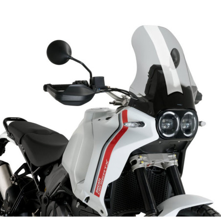 Cupolino Puig Touring per Ducati Desert X fume chiaro Cupolino Puig Touring per Ducati Desert X fume chiaro