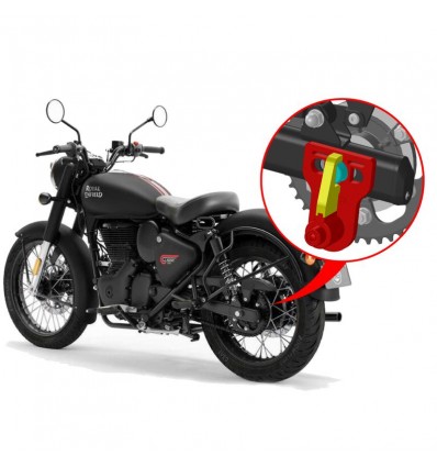 Antifurto blocca ruota Push & Block per Royal Enfield Classic 350 e Meteor 350 Antifurto blocca ruota Push & Block per Royal Enfield Classic 350 e Meteor 350
