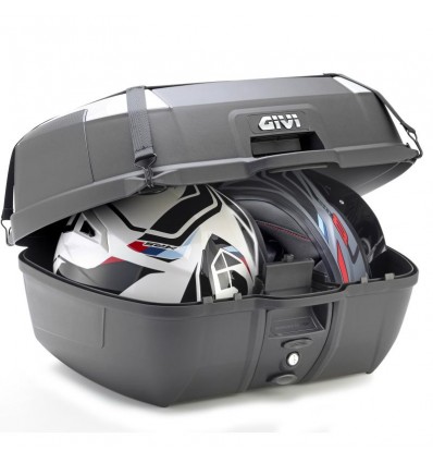 Baule Givi Monolock B45+ con schienalino e rete nero Baule Givi Monolock B45+ con schienalino e rete nero