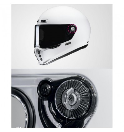 Casco HJC V10 monocolore nero lucido Casco HJC V10 monocolore nero lucido