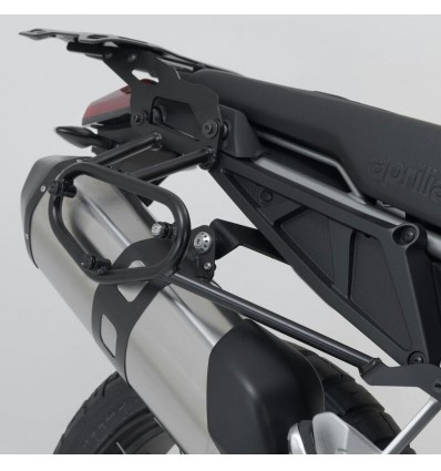 Telaio laterale SW-Motech per borse SLC su Aprilia Tuareg 660 Telaio laterale SW-Motech per borse SLC su Aprilia Tuareg 660