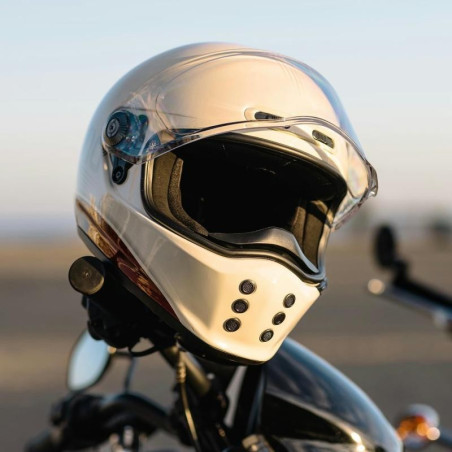 Casco HJC V10 Tami MC2 bianco e blu Casco HJC V10 Tami MC2 bianco e blu