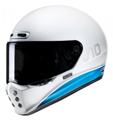 Casco HJC V10 Tami MC2 bianco e blu