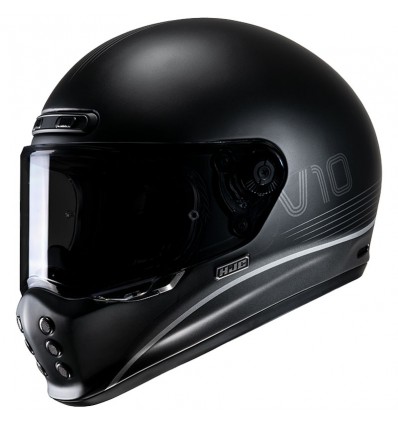 Casco HJC V10 Tami MC5SF nero opaco e argento