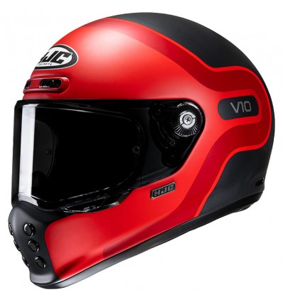 Casco HJC V10 Grape MC1SF nero e rosso