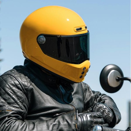 Casco HJC V10 Grape MC7SF sabbia, nero e oro