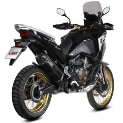 Terminale Mivv Speed Edge Inox Black per Honda CRF 1100L Africa Twin e Adv Terminale Mivv Speed Edge Inox Black per Honda CRF 1100L Africa Twin e Adv