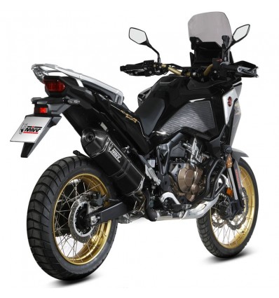 Terminale Mivv Speed Edge Inox Black per Honda CRF 1100L Africa Twin e Adv Terminale Mivv Speed Edge Inox Black per Honda CRF 1100L Africa Twin e Adv