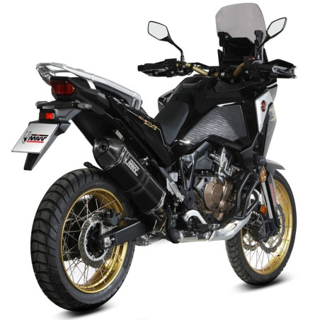 Terminale Mivv Speed Edge Inox Black per Honda CRF 1100L Africa Twin e Adv Terminale Mivv Speed Edge Inox Black per Honda CRF 1100L Africa Twin e Adv