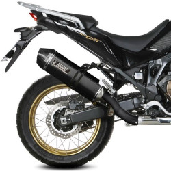 Terminale Mivv Speed Edge Inox Black per Honda CRF 1100L Africa Twin e Adv Terminale Mivv Speed Edge Inox Black per Honda CRF 1100L Africa Twin e Adv