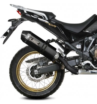 Terminale Mivv Speed Edge Inox Black per Honda CRF 1100L Africa Twin e Adv Terminale Mivv Speed Edge Inox Black per Honda CRF 1100L Africa Twin e Adv