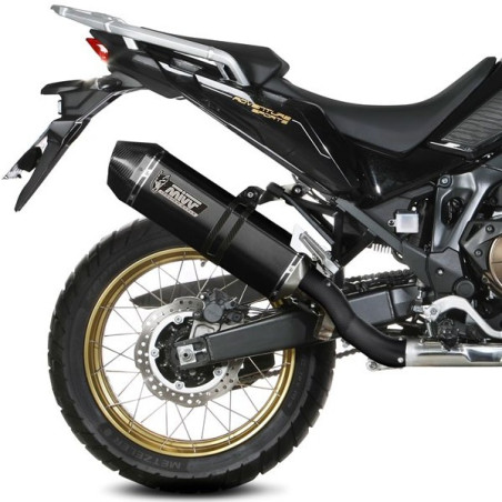 Terminale Mivv Speed Edge Inox Black per Honda CRF 1100L Africa Twin e Adv Terminale Mivv Speed Edge Inox Black per Honda CRF 1100L Africa Twin e Adv
