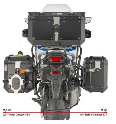 Portavaligie laterale Givi PL ONE-FIT Monokey Cam-Side per Honda CRF 1100L Africa Twin Adventure Sport Portavaligie laterale Givi PL ONE-FIT Monokey Cam-Side per Honda CRF 1100L Africa Twin Adventure Sport