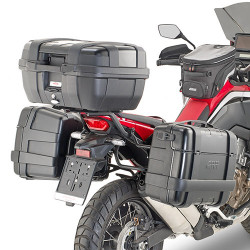 Portavaligie laterale Givi PL ONE-FIT Monokey su Honda CRF 1100L Africa Twin Portavaligie laterale Givi PL ONE-FIT Monokey su Honda CRF 1100L Africa Twin