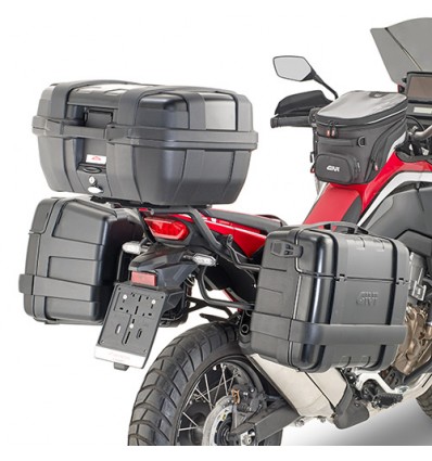 Portavaligie laterale Givi PL ONE-FIT Monokey su Honda CRF 1100L Africa Twin Portavaligie laterale Givi PL ONE-FIT Monokey su Honda CRF 1100L Africa Twin