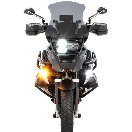 Coppia di faretti led multifunzione Wunderlich Dayron per BMW R1250 GS e GS Adventure Coppia di faretti led multifunzione Wunderlich Dayron per BMW R1250 GS e GS Adventure